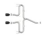 aFe Takeda 2-1/2in 304 SS Axle-Back Exhaust w/Black Tips 17-20 Honda Civic Sport L4-1.5L (t) thumbnail 4