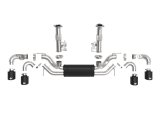 aFe MACH Force-Xp 3in to 2-1/2in 304SS Cat-Back 2020 Chevy Corvette (C8) 6.2L - Black Tip thumbnail 4