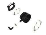 aFe 2020 Vette C8 Silver Bullet Aluminum Throttle Body Spacer / Works With aFe Intake Only - Black thumbnail 8