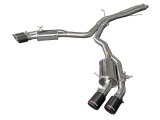 aFe 18-20 Audi RS5 Coupe MACH Force-Xp 3in to 2.5in 304 SS Axle-Back Exhaust System-Quad Carbon Tips thumbnail 1