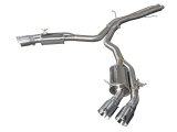 aFe 18-20 Audi RS5 Coupe MACH Force-Xp 3in to 2.5in 304 SS Axle-Back Exhaust System-Quad Polish Tips thumbnail 2