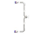 aFe Takeda 2-1/2in 304 SS Axle-Back Exhaust w/ Blue Flame Tips 14-18 Mazda 3 L4 2.0L/2.5L thumbnail 8