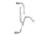 aFe Takeda Exhaust Axle-Back 19-20 Hyundai Veloster N 304SS Polished Dual Tips Exhaust thumbnail 8
