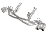 aFe MACH Force-Xp 304 Stainless Steel Cat-Back Exhaust Polished 2020 Chevrolet Corvette C8 thumbnail 2