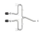 aFe Takeda 2-1/2in 304 SS Axle-Back Exhaust w/Carbon Tips 17-20 Honda Civic Sport L4-1.5L (t) thumbnail 3