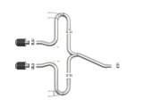 aFe Takeda 2-1/2in 304 SS Axle-Back Exhaust w/Carbon Tips 17-20 Honda Civic Sport L4-1.5L (t) thumbnail 4