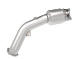 aFe 09-16 Audi A4/A5 (B8) L4-2.0L (t) Twisted Steel 3in. Downpipe - 304 Stainless w/ Cat thumbnail 2
