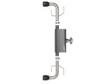 aFe Takeda 17-21 Mazda CX-5 2.5L (t) 2.5in. SS Axle-Back Exhaust System w/Black Tips thumbnail 7