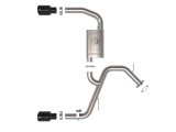 aFe Takeda Hyundai Elantra N 22-23 L4-2.0L (t) 3in SS Axle-Back Exhaust System w/ Black Tips thumbnail 5