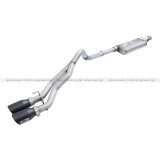 aFe Rebel Series 3in Stainless Steel Cat-Back Exhaust System w/Black Tips 07-14 Toyota FJ Cruiser thumbnail 3