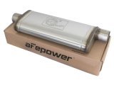 aFe MACH Force XP SS Muffler 3in Center Inlet / 3in Offset Outlet 22in L x 9in W x4in H Body thumbnail 1