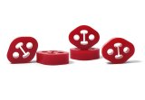 PERRIN Subaru / Universal 12mm ID 1.5in. Hole Offset Exhaust Hanger - Red (Sold Individually) thumbnail 1