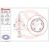 Brembo 2015 Nissan Leaf/15-20 Nissan Rogue Front UV Coated Rotor thumbnail 1