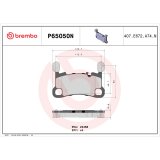 Brembo 20-21 Porsche 911/Panamera/Cayman/718 Cayman/718 Spyder Rear NAO Brake Pad thumbnail 1