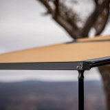 ARB Aluminum Awning, Black Frame, 8.2FT x 8.2FT, Installed with LED Light Strip thumbnail 8