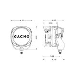 ARB Nacho Quatro LED Auxiliary Lights PM411 LIghting 4" Offroad Light Combo Pair thumbnail 8