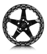 Forgestar D5 Beadlock 18x10.5 / 5x120.65 BP / ET65 / 8.3in BS Gloss Black Wheel thumbnail 3