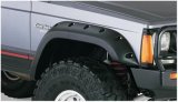 Bushwacker 84-01 Jeep Cherokee Cutout Style Flares 2pc Fits 4-Door Sport Utility Only - Black thumbnail 1