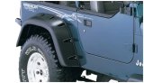 Bushwacker Cut-Out Fender Flares 10058-07 Flares, Pocket Style, Rear, Black, Dura-Flex Thermoplastic, Jeep, Pair thumbnail 8
