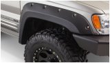 Bushwacker Cut-Out Fender Flares for 1999-2004 GRAND CHEROKEE - 10071-07 Flares, Style, Front, Black, Dura-Flex Thermoplastic, Jeep, Pair thumbnail 4