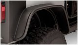 Bushwacker 07-18 Jeep Wrangler Flat Style Flares 2pc Fits 2-Door Sport Utility Only - Black thumbnail 6