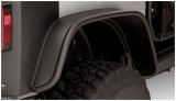 Bushwacker 07-18 Jeep Wrangler Flat Style Flares 2pc Fits 2-Door Sport Utility Only - Black thumbnail 8