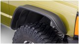 Bushwacker Flat-Style Fender Flares for 1984-2001 CHEROKEE - 10063-07 Flares, Flat Style, Front, Black, Dura-Flex Thermoplastic, Jeep, Pair thumbnail 3