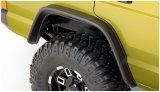 Bushwacker 84-01 Jeep Cherokee Flat Style Flares 2pc - Black thumbnail 2