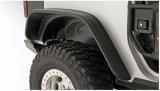 Bushwacker 07-18 Jeep Wrangler Unlimited Flat Style Flares 4pc 4-Door Sport Utility Only - Black thumbnail 6