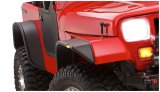 Bushwacker 87-95 Jeep Wrangler Flat Style Flares 4pc Excludes Renegade - Black thumbnail 6