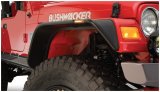 Bushwacker Flat-Style Fender Flares 10920-07 Flares, Flat Style, Front, Rear, Black, Dura-Flex Thermoplastic, Jeep, Set of 4 thumbnail 6