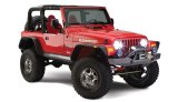 Bushwacker Flat-Style Fender Flares 10920-07 Flares, Flat Style, Front, Rear, Black, Dura-Flex Thermoplastic, Jeep, Set of 4 thumbnail 7