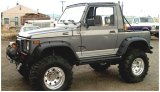 Bushwacker 86-95 Suzuki Samurai Pocket Style Flares 2pc - Black thumbnail 1