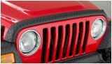 Bushwacker 98-06 Jeep TJ Trail Armor Hood Stone Guard - Black thumbnail 2