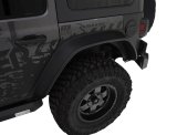 Bushwacker 2018+ Jeep Wrangler (JL) Unlimited Flat Style Flares 4pc - Black thumbnail 4