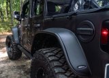 Bushwacker 2018+ Jeep Wrangler (JL) Unlimited Flat Style Flares 4pc - Black thumbnail 9