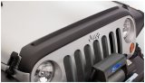 Bushwacker 07-18 Jeep Wrangler (JK) / (JK) Unlimited Trail Armor Hood Guard - Black thumbnail 1