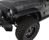 Bushwacker18-22 Jeep Wrangler JL 2/4 Door Front Flat Style Flares 2pc - Black thumbnail 3