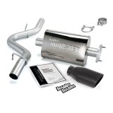Banks Power Monster Exhaust Systems 51314-B System, Exhaust, Cat-Back, Stainless, Natural, Single Exit, Rear Turndown, Black Tip, Jeep, 4.0L, Kit thumbnail 5