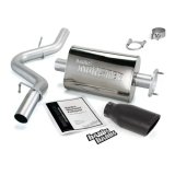 Banks Power Monster Exhaust Systems 51314-B System, Exhaust, Cat-Back, Stainless, Natural, Single Exit, Rear Turndown, Black Tip, Jeep, 4.0L, Kit thumbnail 9
