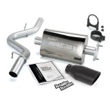 Banks Power 04-06 Jeep 4.0L Wrangler Unlimited Monster Exhaust Sys - SS Single Exhaust w/ Black Tip thumbnail 2