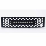 Putco 11-18 Ram HD - SS Punch Style Bumper Grille Insert w/ 10in Luminix Light Bar (Black) thumbnail 4