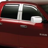 Putco 19-20 Ram 1500 - Crew Cab (Set of 4) Element Chrome Window Visors thumbnail 3