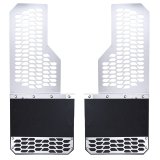 Putco 17-20 Ford SuperDuty Dually - (Fits Rear) - Set of 2 Mud Skins - Brushed SS w/ Hex Shield thumbnail 4