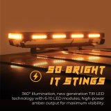 Putco 48In Universal 48In Tri Color Hornet Light (Amber/Blue/White) - LED Stealth Rooftop Strobe Bar thumbnail 8