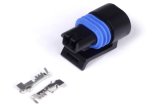 Haltech Delphi 2 Pin GM Style Coolant Temp Connector Black Plug & Pins thumbnail 2