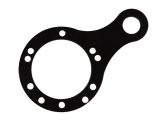 PRP Push To Talk Plate with Single Button- Black thumbnail 1