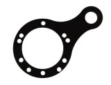 PRP Push To Talk Plate with Single Button- Black thumbnail 2