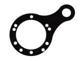 PRP Push To Talk Plate with Single Button- Black thumbnail 3