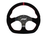 PRP Comp-R D-Shape Suede Steering Wheel - Red thumbnail 1